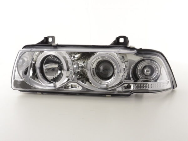 Phare avant BMW Série 3 Coupé type E36 92-98 chrome - – Image 4