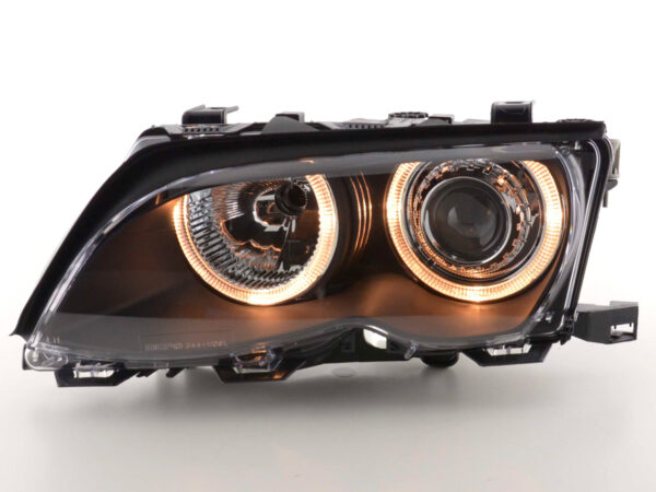 Phare Angel Eye BMW Série 3 berline type E46 01-03 noir - – Image 2