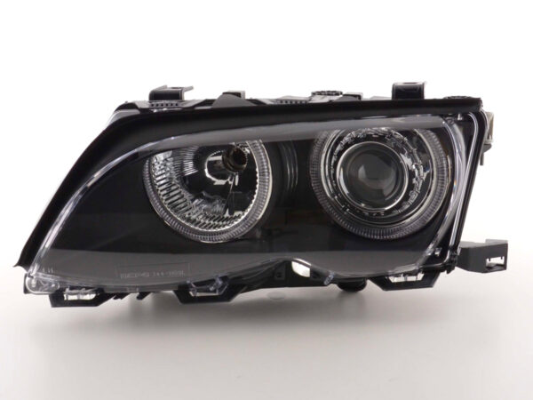 Phare Angel Eye BMW Série 3 berline type E46 01-03 noir - – Image 4