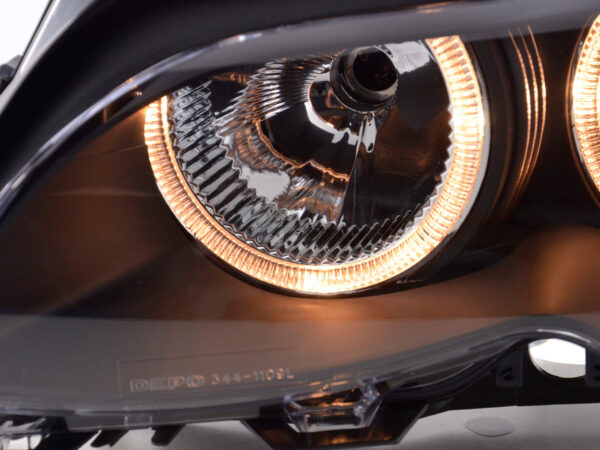 Phare Angel Eye BMW Série 3 berline type E46 01-03 noir - – Image 5