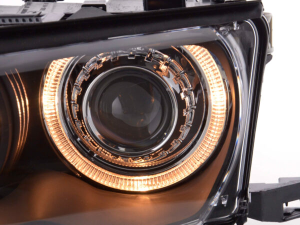 Phare Angel Eye BMW Série 3 berline type E46 01-03 noir - – Image 6