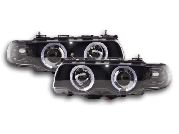 Phare BMW Série 7 type E38 99-02 noir -