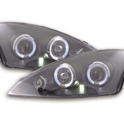 Jeu de phares Ford Focus 98-01 noir -