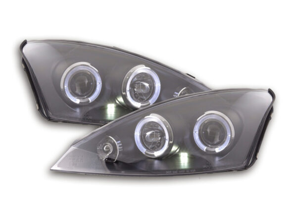 Jeu de phares Ford Focus 98-01 noir -