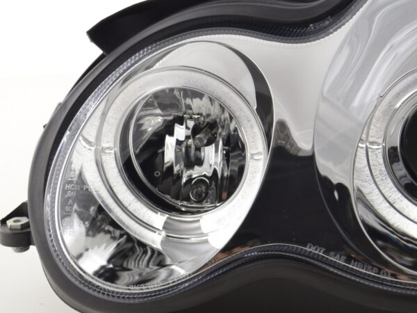 Phares pour Mercedes Classe C type W203 00-07 chrome - – Image 5