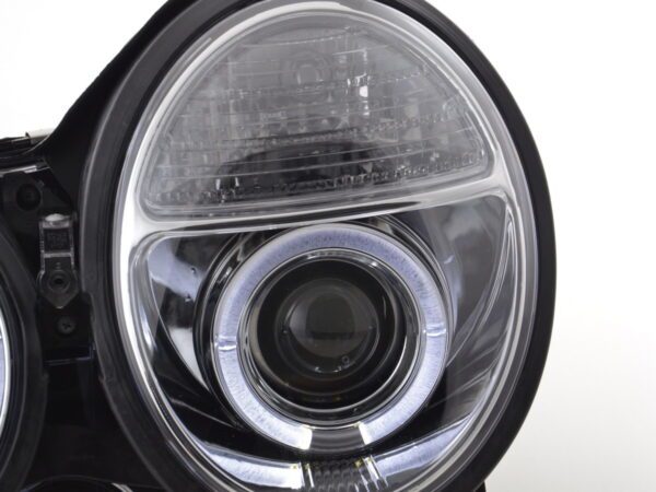 Phare Angel Eye Mercedes Classe E type W210 99-01 chromé pour conduite à droite - – Image 6