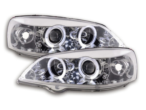 Phares avant Opel Astra G 98-03 chrome -