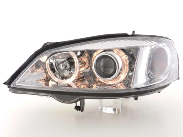 Phare Angel Eye Opel Astra G 98-03 Chrome - – Image 2