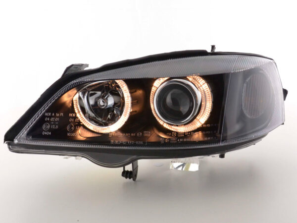 Phare Angel Eye Opel Astra G 98-03 noir - – Image 2