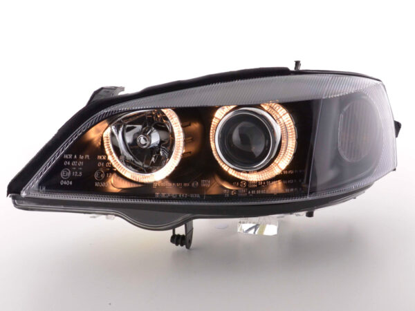 Phare Angel Eye Opel Astra G 98-03 noir - – Image 3