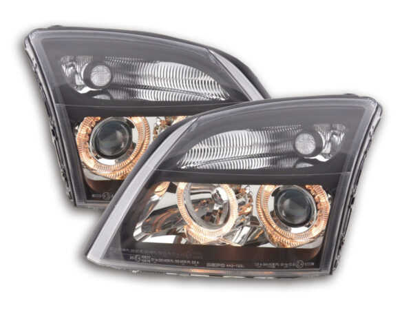 Phare Angel Eye Opel Vectra C 02-04 Noir -