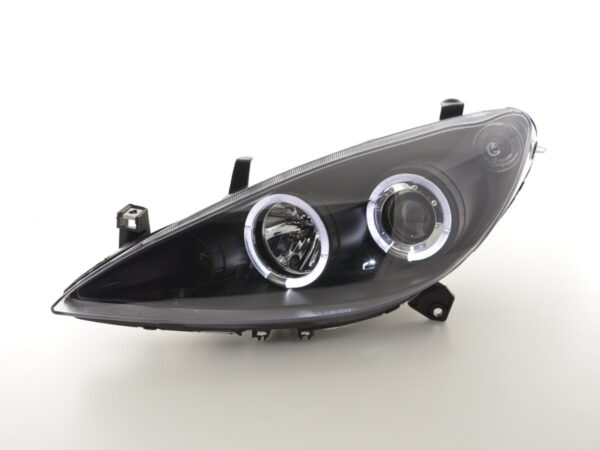 Phare avant Peugeot 307 01-06 noir - – Image 2