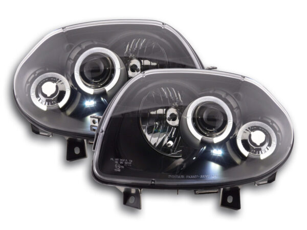 Phare avant Renault Clio type B 98-01 noir -