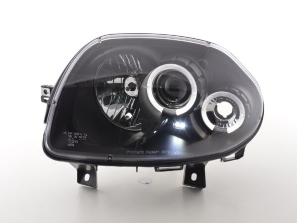 Phare avant Renault Clio type B 98-01 noir - – Image 2