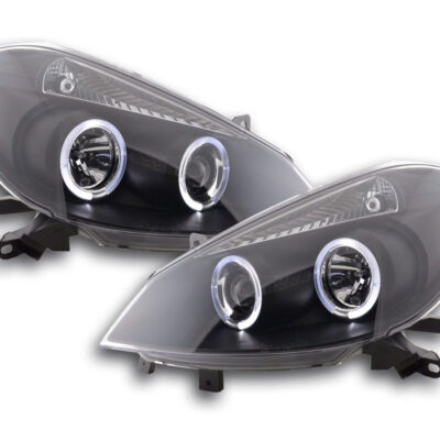 Jeu de phares Renault Clio type R 05- noir (uniquement pour conduite à droite) -