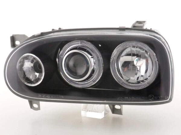 Phare Angel Eye VW Golf 3 type 1HXO, 1 EXO 91-97 noir - – Image 4
