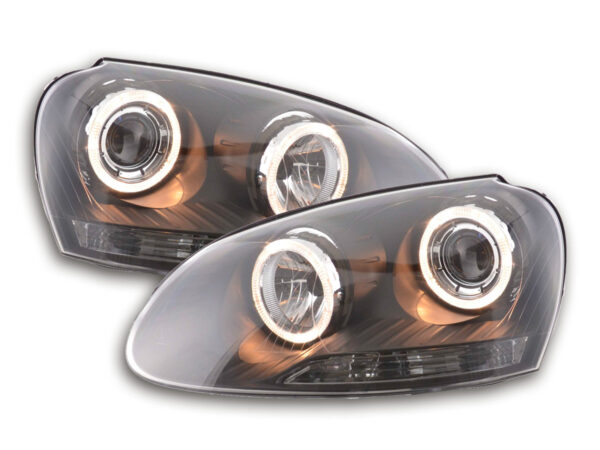 Phare Angel Eye VW Golf 5 type 1K 03-08 noir -