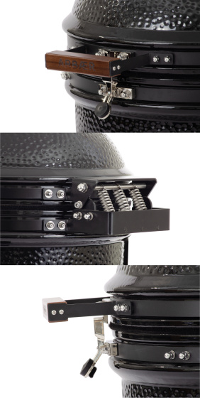 Kamado's Kamado Large Solo Ø 21 pouces sans cadre Céramique Noir - Arbaer – Image 13