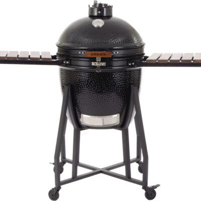 Kamado's Kamado Large Ø 21 inch avec Frame Ceramic Black - Arbaer