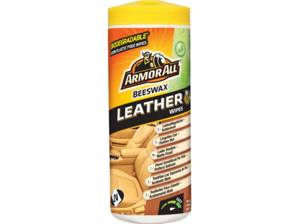 Cleaning cloths mouchoirs de nettoyage cuir 22,3 cm blanc 24 pièces - Armor All