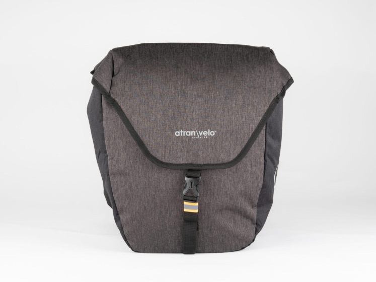 Sacs à vélo double Zap Sacoche double pour vélo AVS Adapter 25L Noir/gris - Atran Velo – Image 5