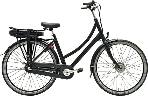Vélos de ville électriques E-Base 28 Pouces 50 cm Femme 3SP Rollerbrakes Noir mat - Avalon – Image 2