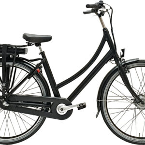 Vélos de ville électriques E-Base 28 Pouces 50 cm Femme 3SP Rollerbrakes Noir mat - Avalon