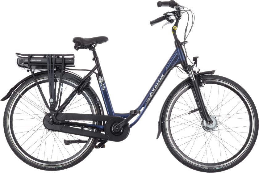Vélos de ville électriques E-City+ 28 Pouces 49 cm Femme 7SP Rollerbrakes Bleu mat - Avalon – Image 8