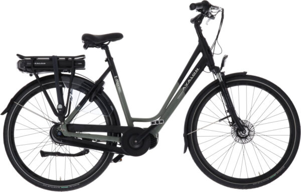 Vélos de ville électriques E-Max 28 Pouces 49 cm Femme 7SP Rollerbrakes Noir/Vert mat - Avalon – Image 14