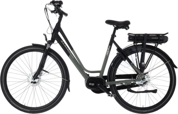 Vélos de ville électriques E-Max 28 Pouces 49 cm Femme 7SP Rollerbrakes Noir/Vert mat - Avalon – Image 9