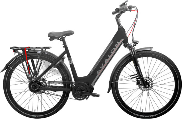 Vélos de ville électriques E-Pro 28 Pouces 54 cm Femme 8SP Hydraulique Frein à disque Noir mat - Avalon – Image 7