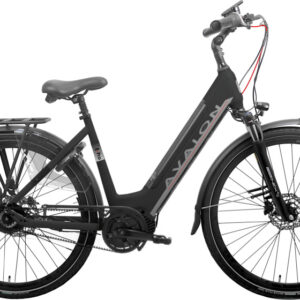 Vélos de ville électriques E-Pro 28 Pouces 54 cm Femme 8SP Hydraulique Frein à disque Noir mat - Avalon