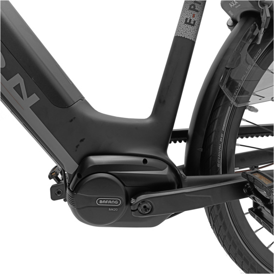 Vélos de ville électriques E-Pro 28 Pouces 54 cm Femme 8SP Hydraulique Frein à disque Noir mat - Avalon – Image 10