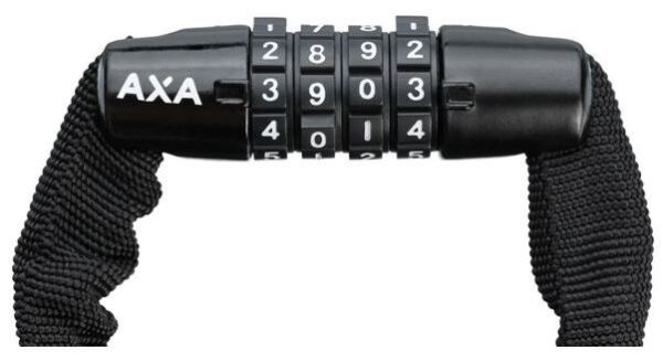 Locks Rigide serrure à combinaison de la chaîne avec housse en nylon 1200 x 3,5 mm noir - AXA – Image 3