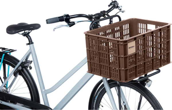 Caissons vélos caisse à vélo recyclée L 40 litres marron - 21163 - Basil – Image 6