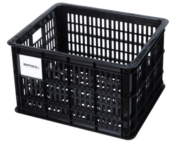 Caissons vélos caisse à vélo recyclée M 29,5 litres noir - 21134 - Basil – Image 2