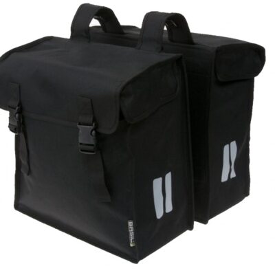 Sacs à vélo double sac double Mara XXL Noir 47L - Basil