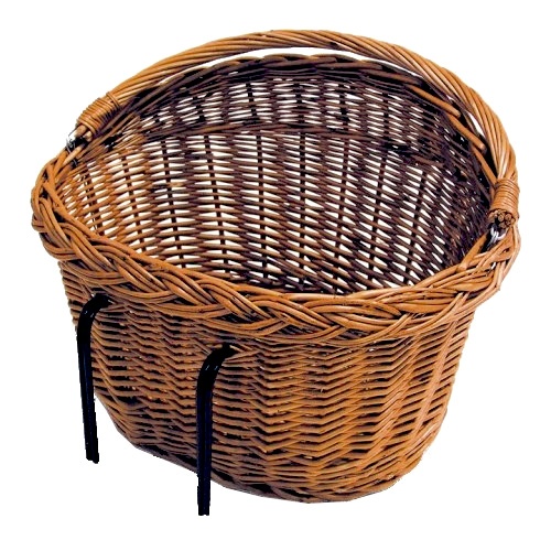 Paniers vélos panier à vélo Detroit avant/arrière 23 litres canne marron - Basil – Image 2