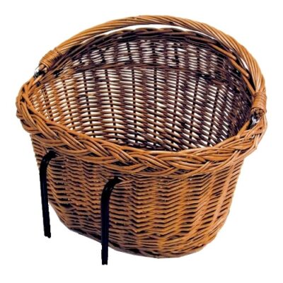 Paniers vélos panier à vélo Detroit avant/arrière 23 litres canne marron - Basil