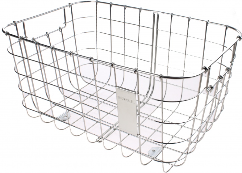 Paniers vélos panier à vélo pour Robin 27 litres argent (11219) - Basil