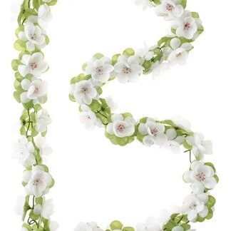 Fleurs Fil floral Flower Garland 120 cm blanc - Basil