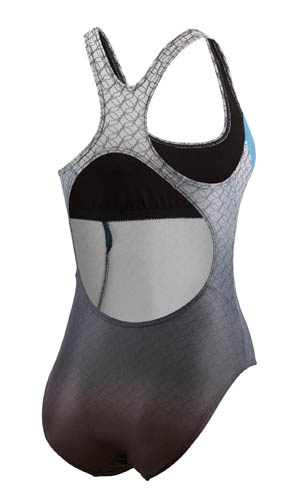 Maillots de bain maillot de bain Competition femmes polyester gris/bleu taille 46 - Beco – Image 3