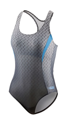 Maillots de bain maillot de bain Competition femmes polyester gris/bleu taille 46 - Beco – Image 2
