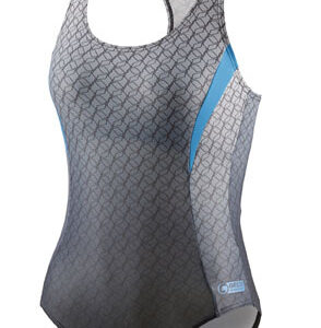 Maillots de bain maillot de bain Competition femmes polyester gris/bleu taille 46 - Beco