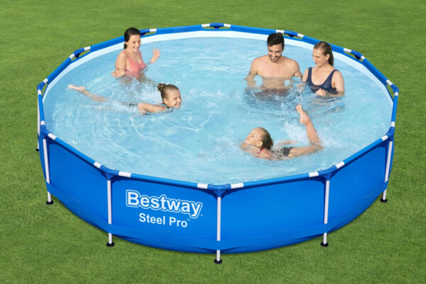 Swimming pools Steel Pro Piscine design avec cadre métallique et pompe ronde 305 - Bestway – Image 4