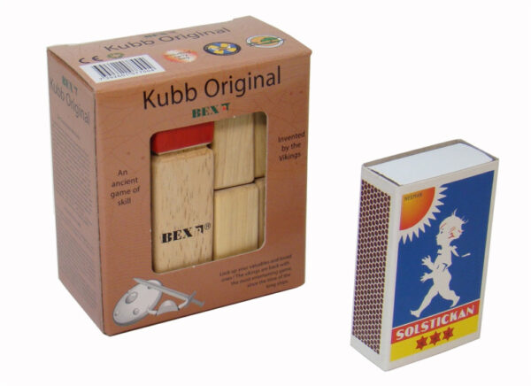 Catch & Throw games Mini Kubb Original en bois d'hévéa dans une boîte en couleur - BEX – Image 6