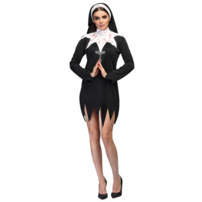 Habillage Costume de nonne sanglante Dames noir/blanc taille 40/42 - Boland