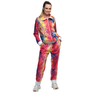 Habillage Tracksuit Disco Babe Dames Multicolore taille L - Boland
