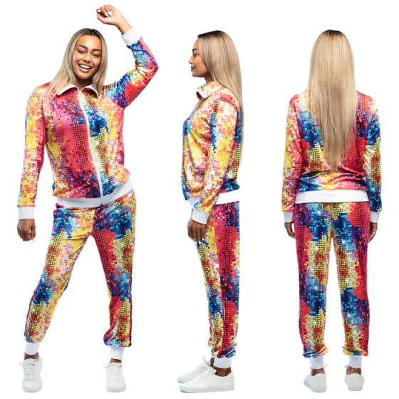 Habillage Tracksuit Disco Babe Dames Multicolore taille L - Boland – Image 5