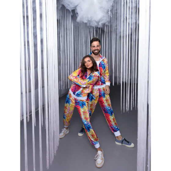 Habillage Tracksuit Disco Babe Dames Multicolore taille L - Boland – Image 6